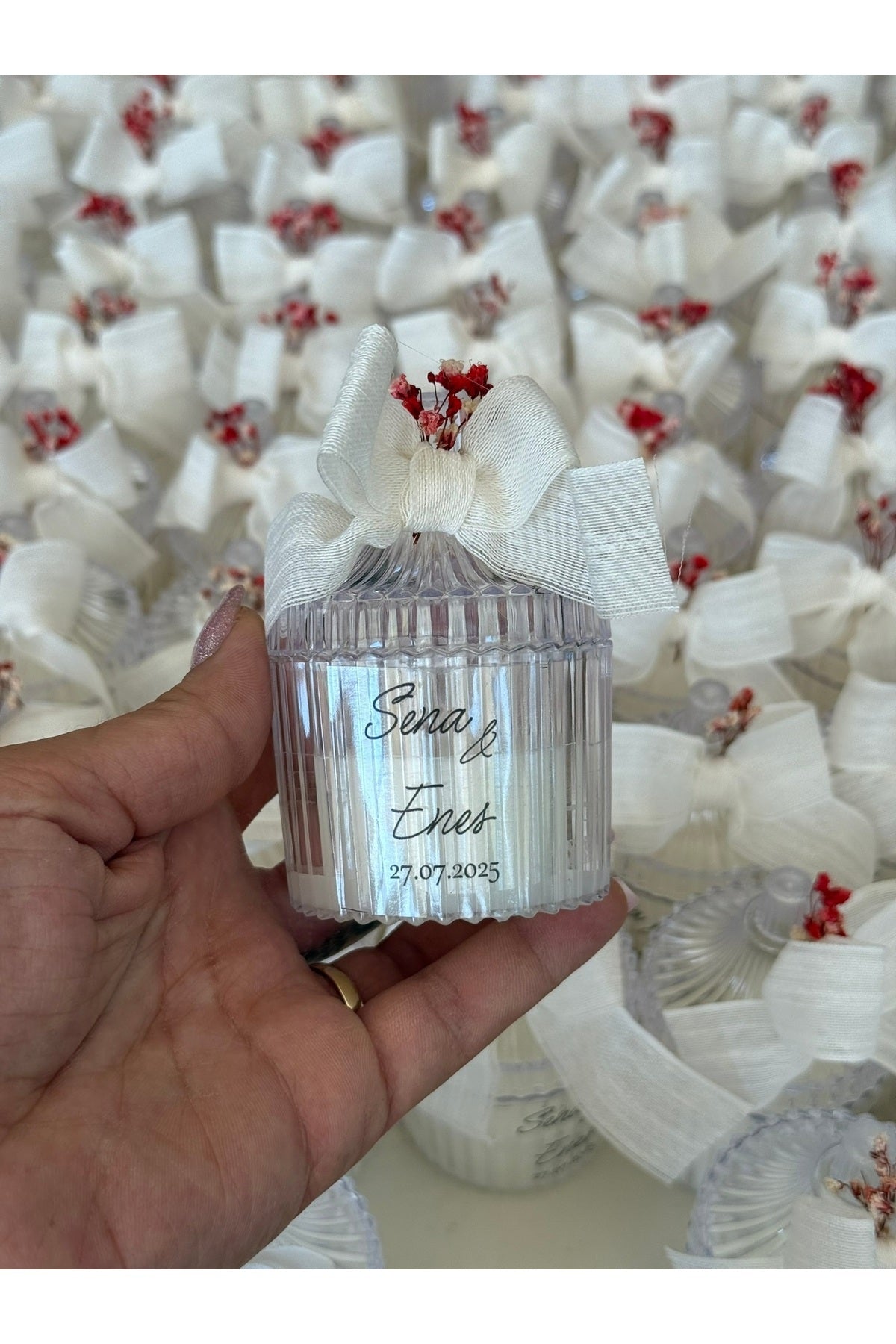 Personalized Candle Favor – Baby Shower Favors – Elegant Custom Gift 10 PCS