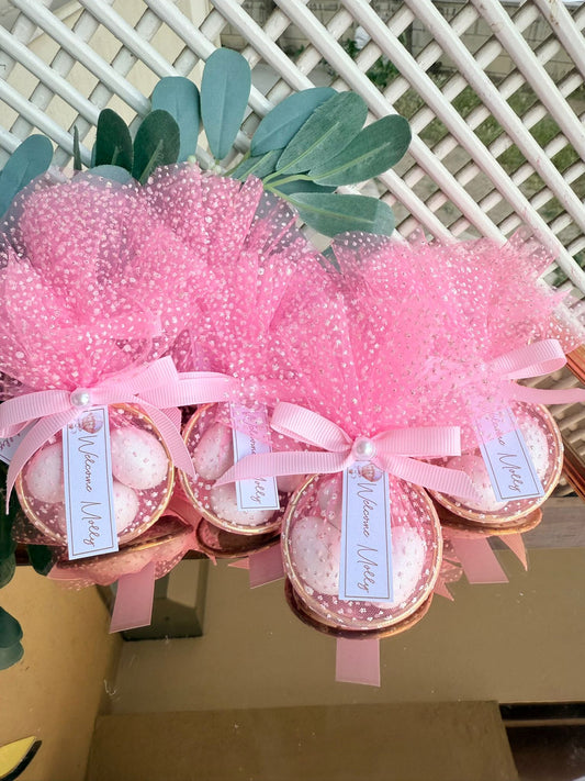 10 Adet İnci Süslemeli Magnetsiz Halka Şekerleme (Nikah, Nişan, Söz, Düğün Hediyeliği)