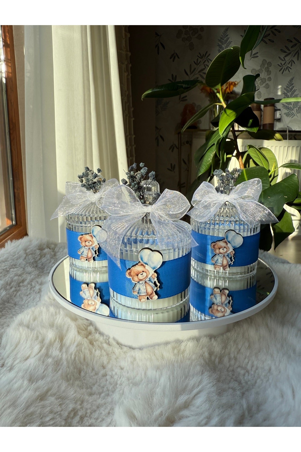 Personalized Candle Favor – Baby Shower Favors – Elegant Custom Gift 10 PCS