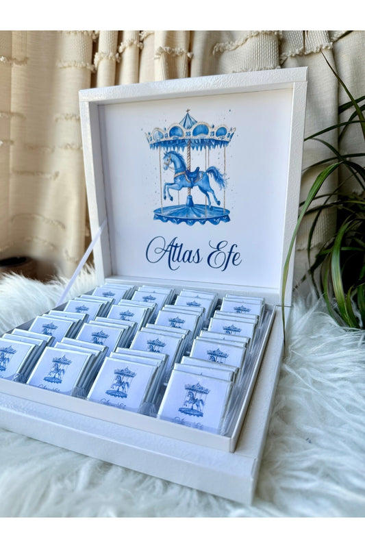 Personalized Chocolate Favor – Baby Shower Favors – Elegant Custom Gift 72 PCS