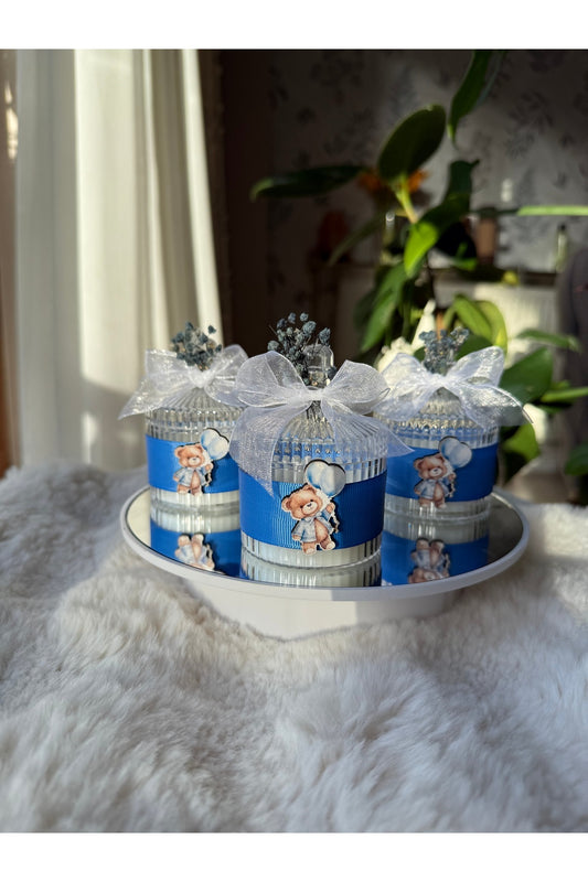 Personalized Candle Favor – Baby Shower Favors – Elegant Custom Gift 10 PCS