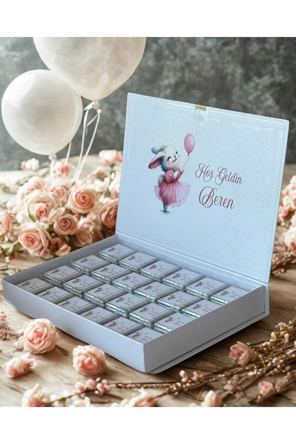 Personalized Chocolate Favor – Baby Shower Favors – Elegant Custom Gift 72 PCS
