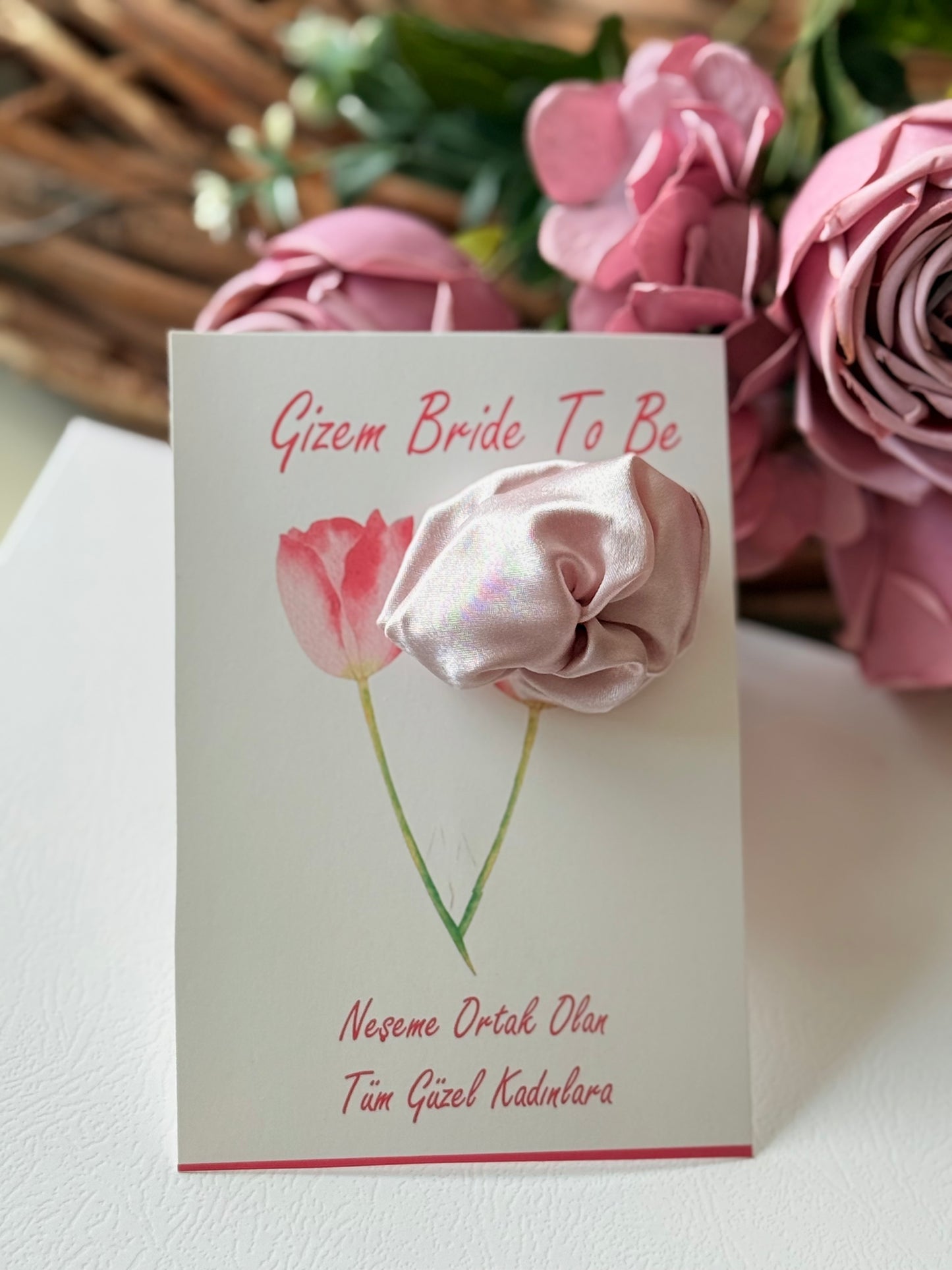 Saten Toka Hediyelik 10 Adet (Kına, Nişan, Düğün, Bride Hatırası)