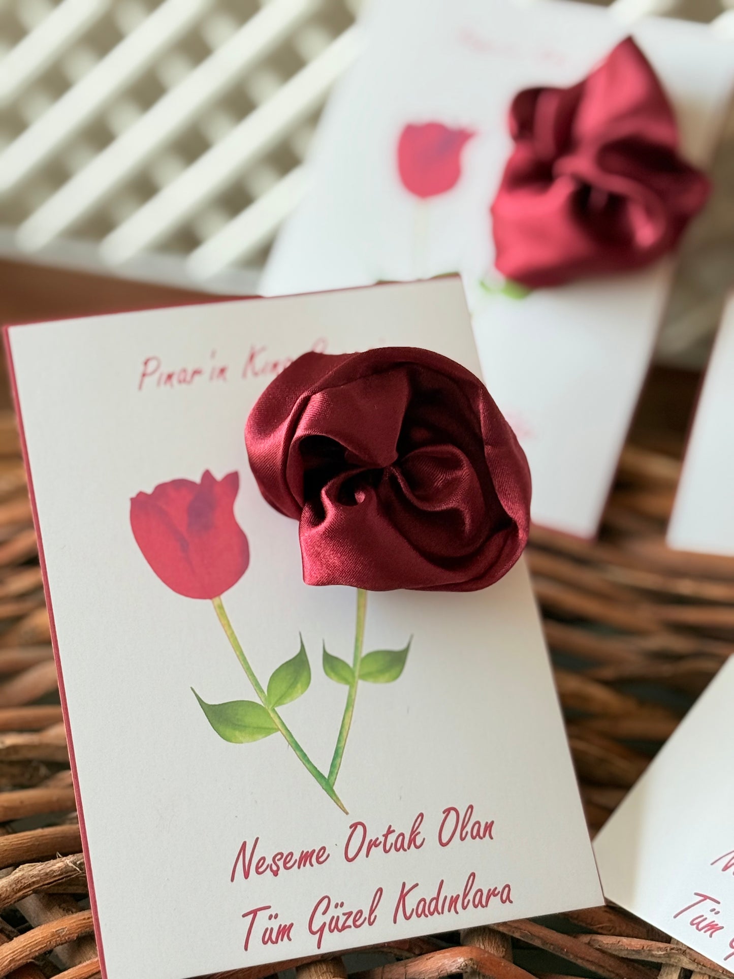 Saten Toka Hediyelik 10 Adet (Kına, Nişan, Düğün, Bride Hatırası)