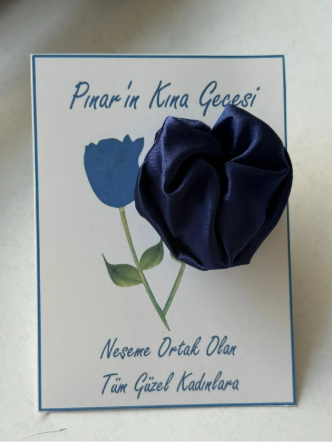 Saten Toka Hediyelik 10 Adet (Kına, Nişan, Düğün, Bride Hatırası)