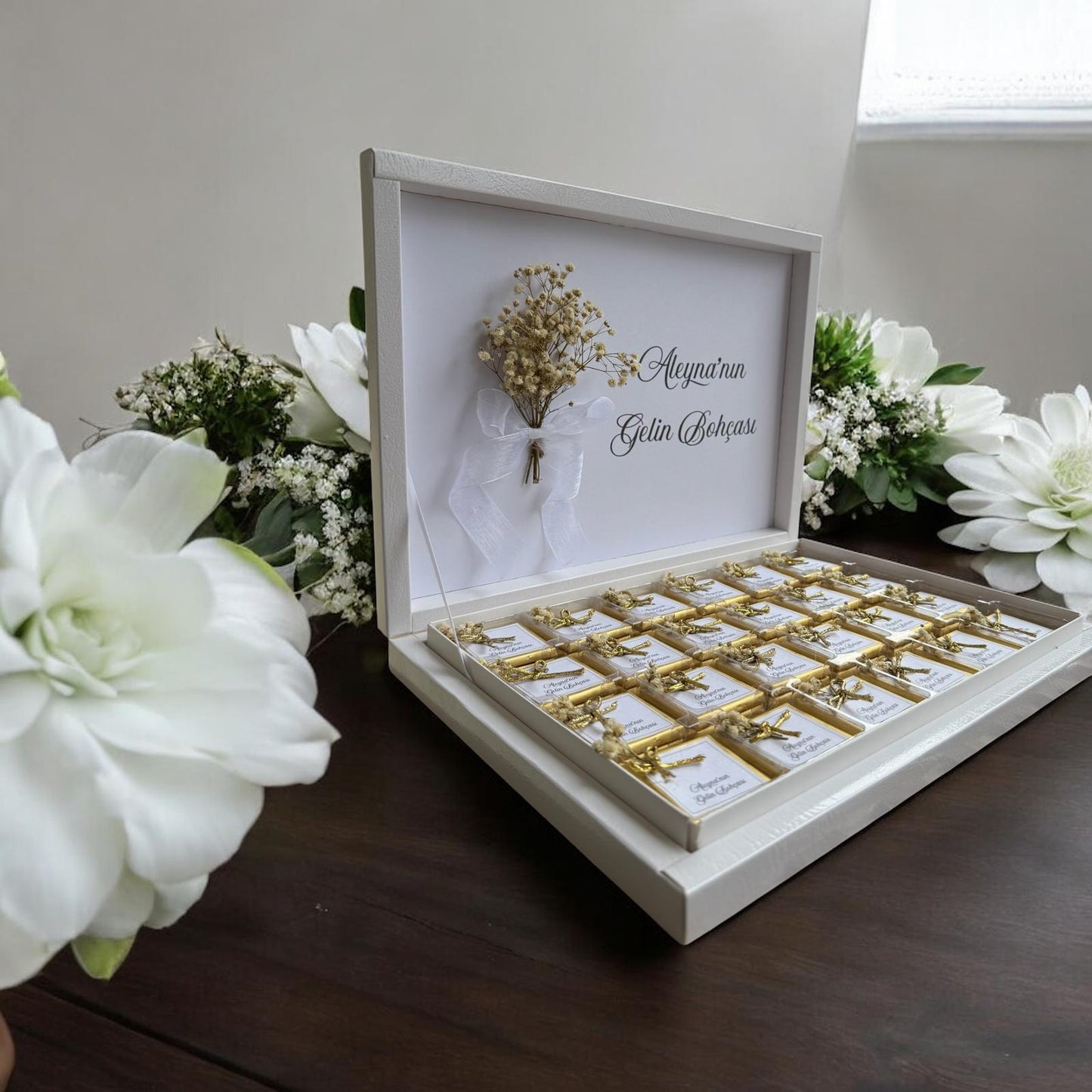 Gelin Bohçası Çikolatası 48 Adet (Söz, Nişan, Düğün, Nikah)