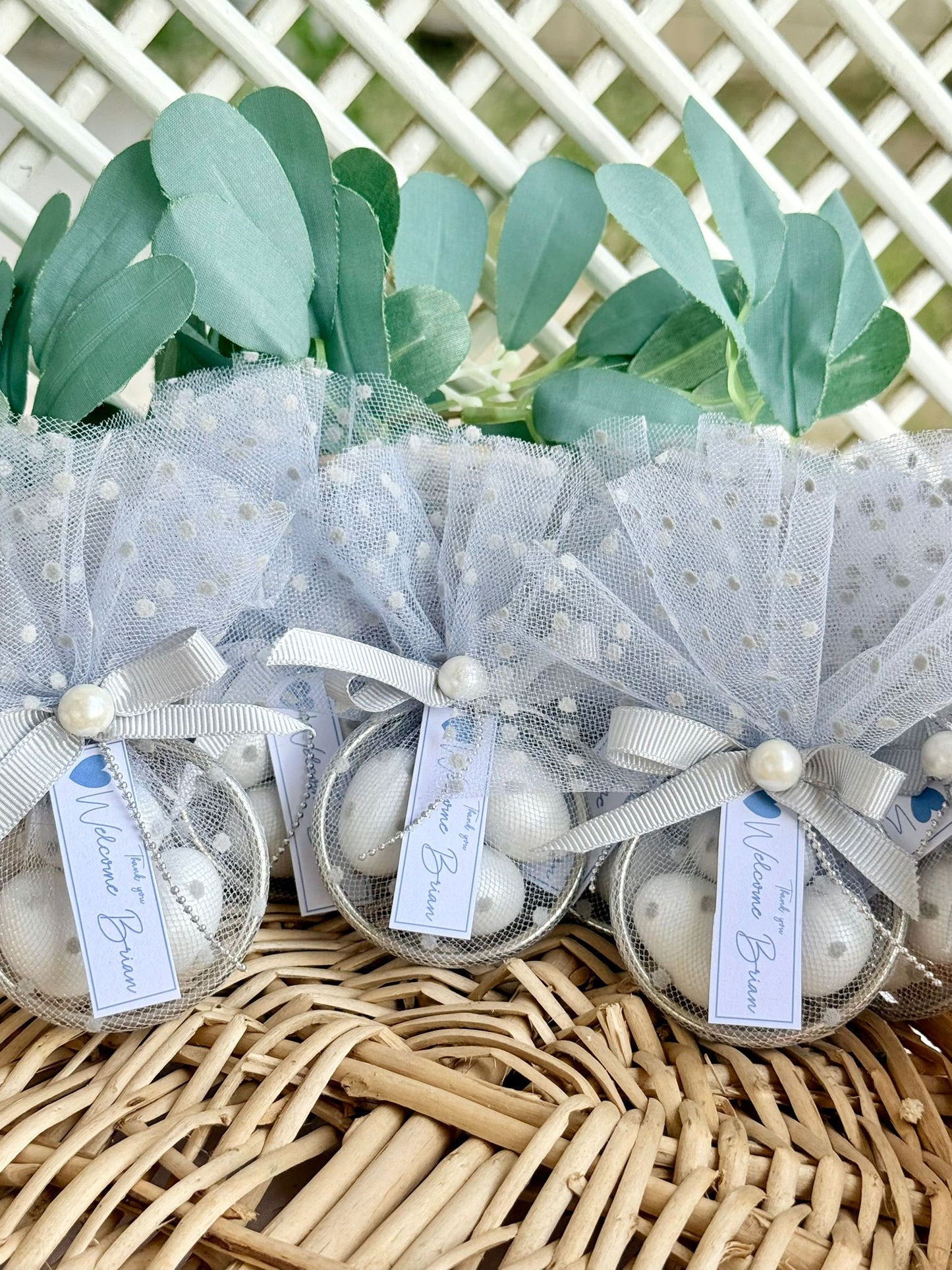 10 Adet İnci Süslemeli Magnetsiz Halka Şekerleme (Nikah, Nişan, Söz, Düğün Hediyeliği)