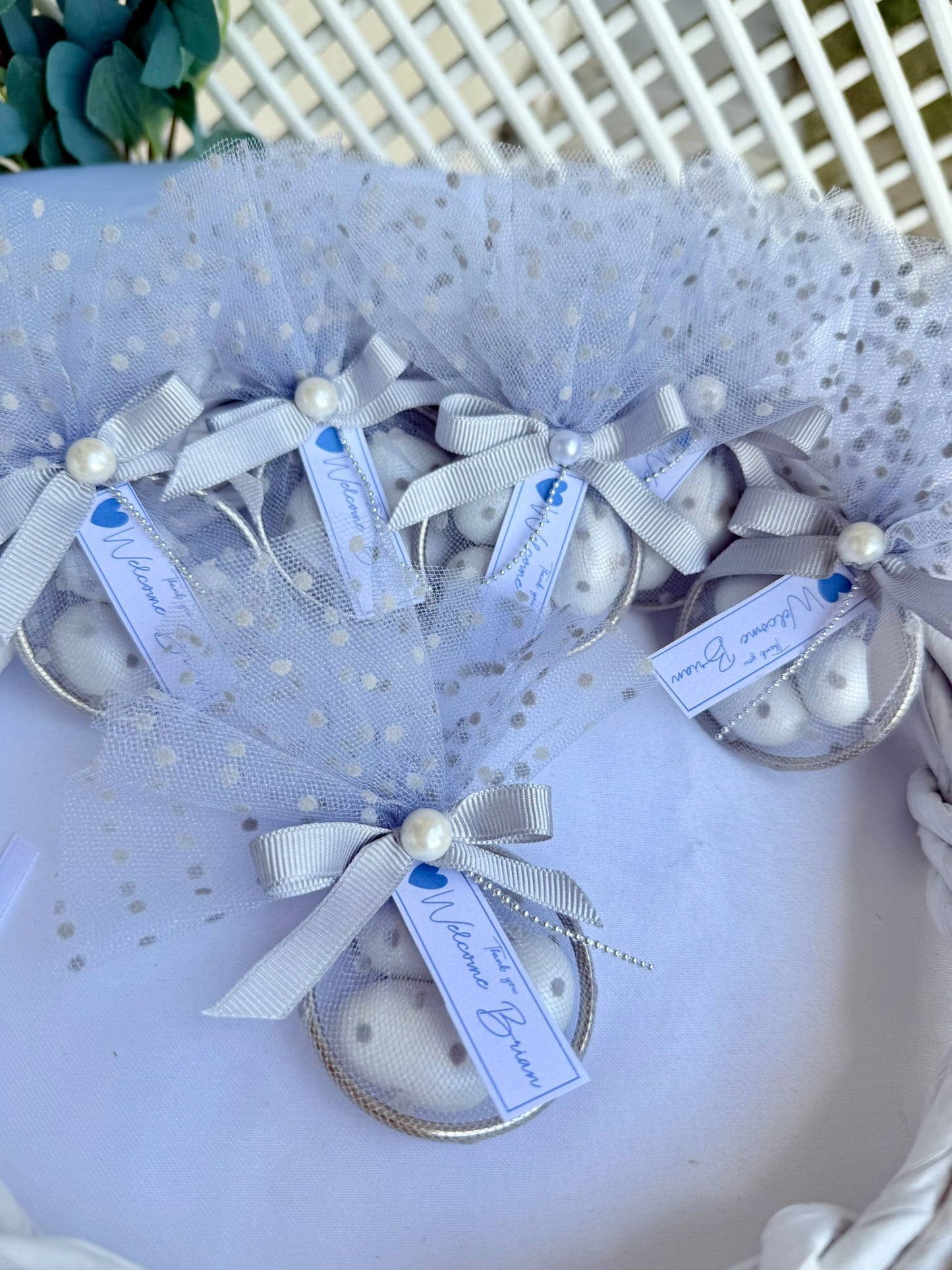 10 Adet İnci Süslemeli Magnetsiz Halka Şekerleme (Nikah, Nişan, Söz, Düğün Hediyeliği)