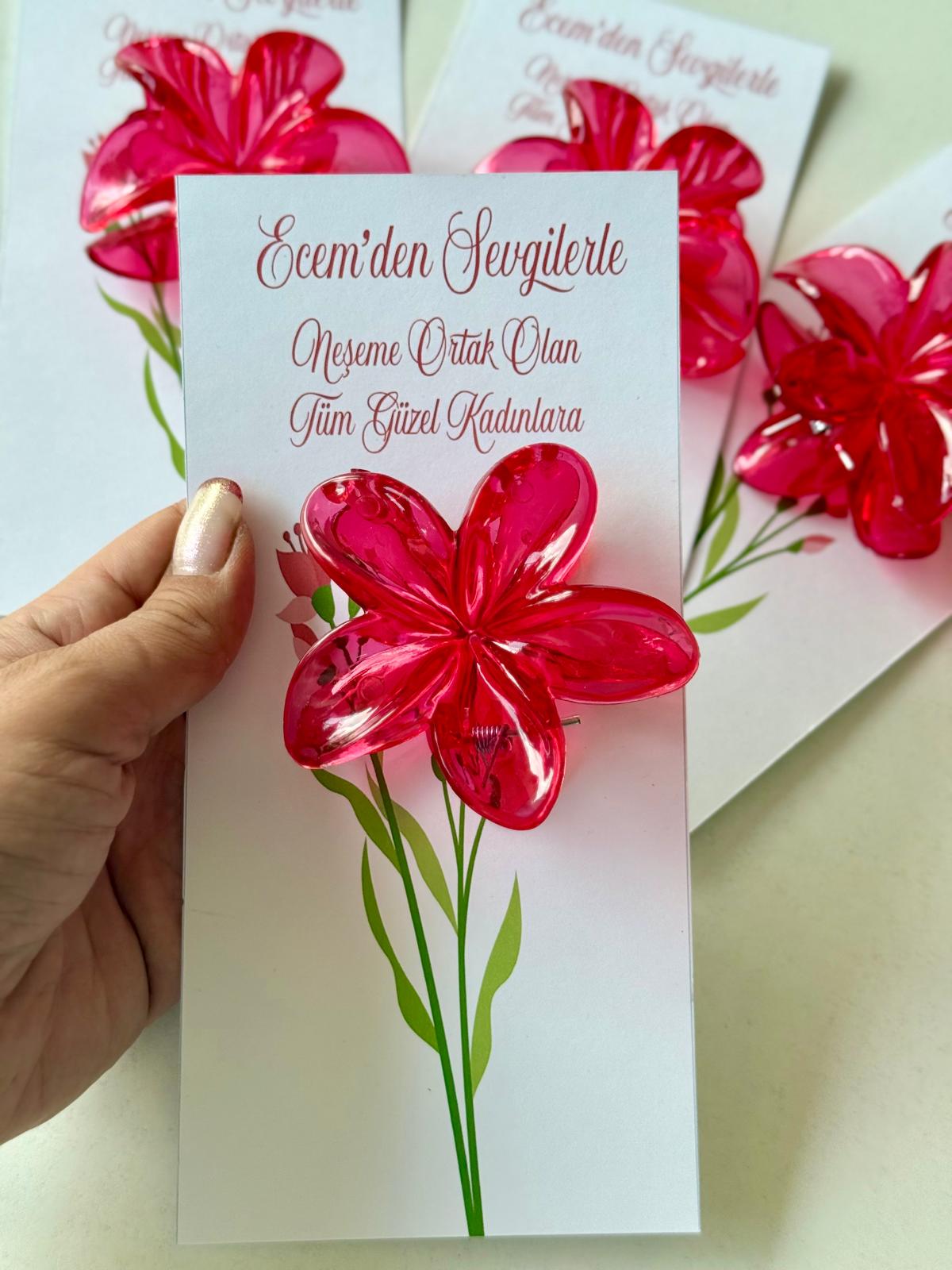 Bride Personalized Lotus Hair Clip Set (10 pcs) – Elegant Gift for Special Days