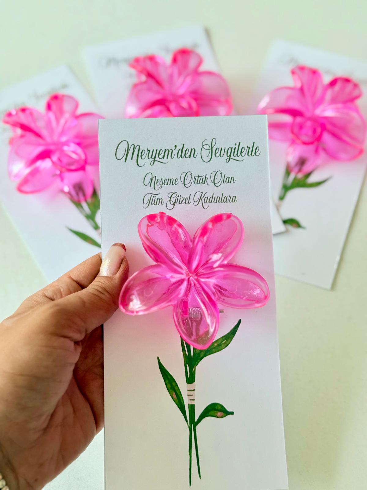 Bride Personalized Lotus Hair Clip Set (10 pcs) – Elegant Gift for Special Days