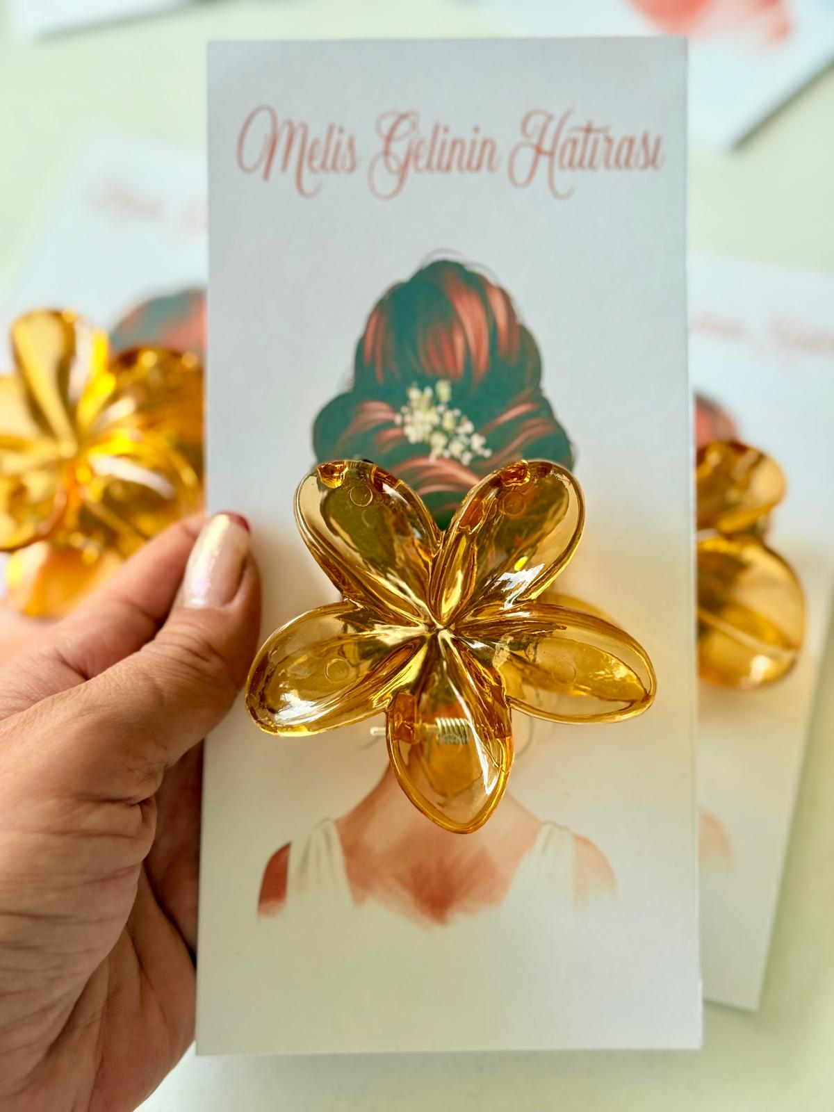Bride Personalized Lotus Hair Clip Set (10 pcs) – Elegant Gift for Special Days