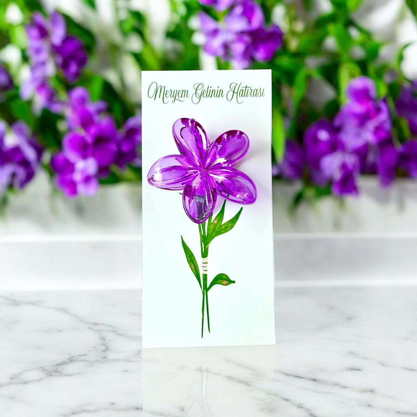 Bride Personalized Lotus Hair Clip Set (10 pcs) – Elegant Gift for Special Days